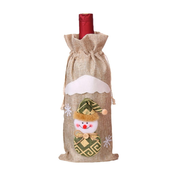 Details about   Wine Bottle Cover Bag Drawstring Packaging Bag Pouch Wedding Party Table Decor